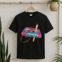 Cassette Tape Pencil 70S 80S 90S Music Mixtape T-Shirt thumb 2