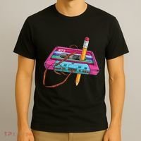 Cassette Tape Pencil 70S 80S 90S Music Mixtape T-Shirt thumb 3