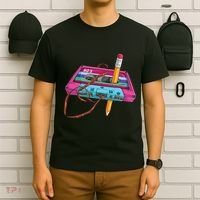 Cassette Tape Pencil 70S 80S 90S Music Mixtape T-Shirt thumb 6
