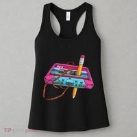 Cassette Tape Pencil 70S 80S 90S Music Mixtape Women's Tank Top thumb 3