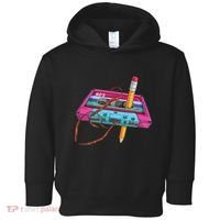 Cassette Tape Pencil 70S 80S 90S Music Mixtape Toddler Hoodie thumb 0