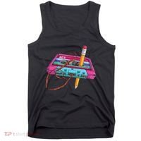 Cassette Tape Pencil 70S 80S 90S Music Mixtape Tank Top thumb 0