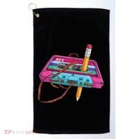 Cassette Tape Pencil 70S 80S 90S Music Mixtape Golf Towel thumb 0