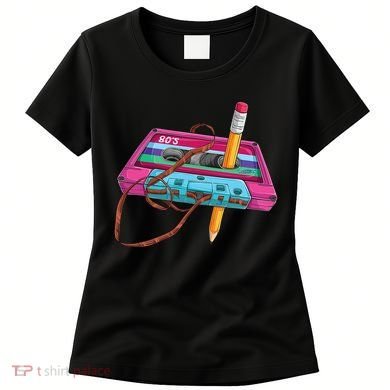 Cassette Tape Pencil 70S 80S 90S Music Mixtape Women's T-Shirt
