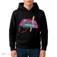 Cassette Tape Pencil 70S 80S 90S Music Mixtape Kids Hoodie thumb 4
