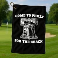 Come to Philly for the Crack Golf Towel thumb 1