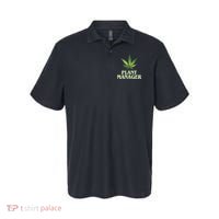 Cannabis TShirt Plant Manager Funny Marijuana Gift Polo thumb 0