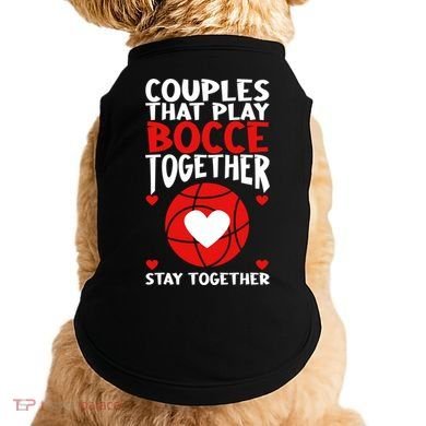 Couples That Play Bocce Together Bocce Ball Cool Gift Doggie Tank