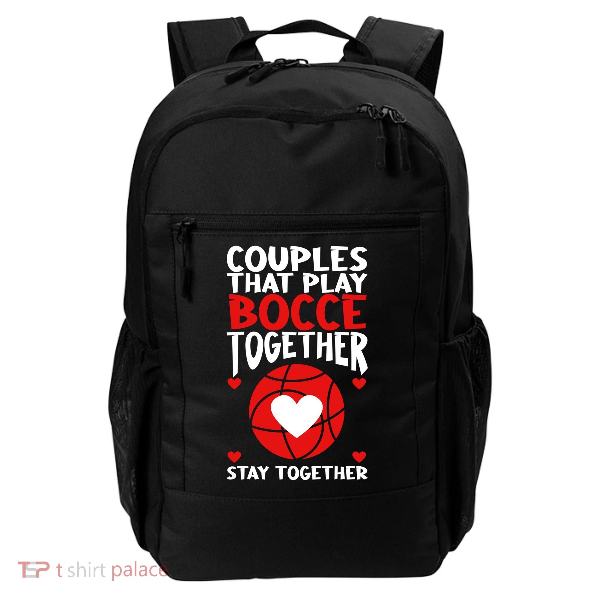 Couples That Play Bocce Together Bocce Ball Cool Gift Backpack