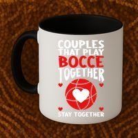 Couples That Play Bocce Together Bocce Ball Cool Gift Coffee Mug thumb 2