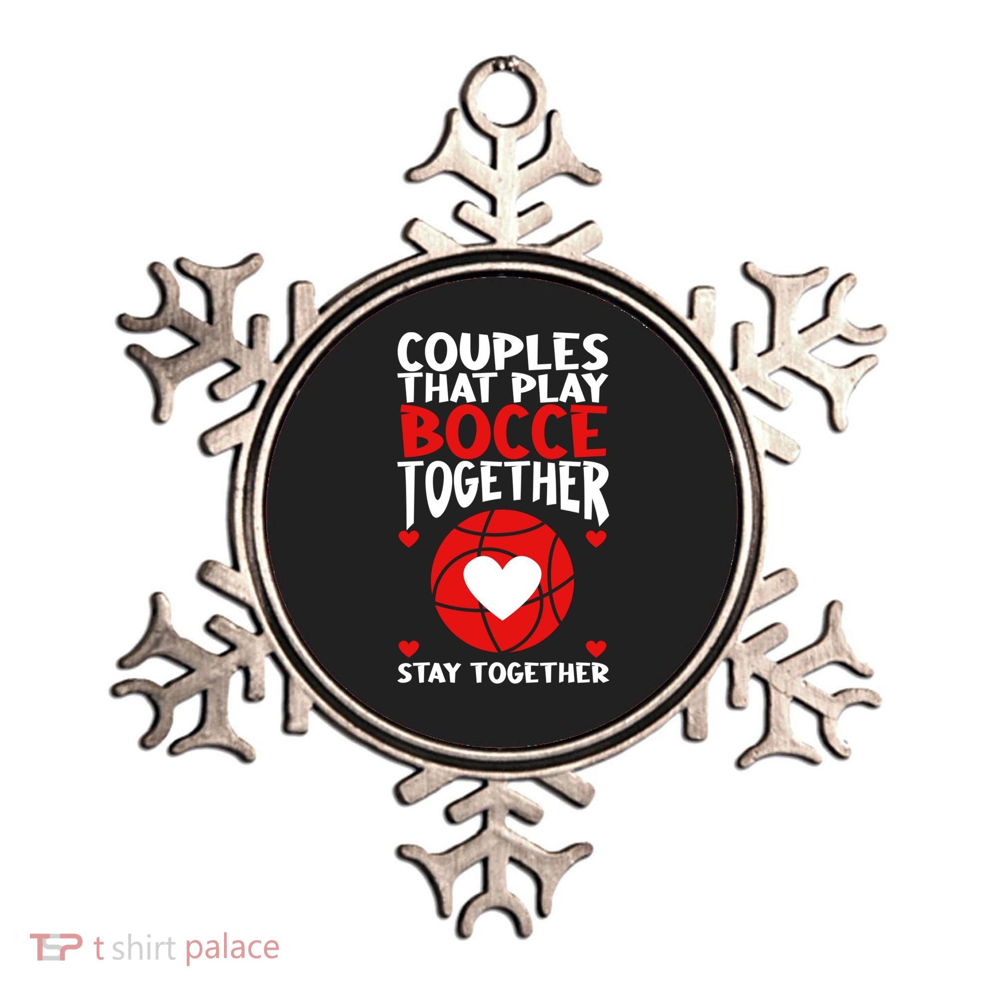 Couples That Play Bocce Together Bocce Ball Cool Gift Ornament