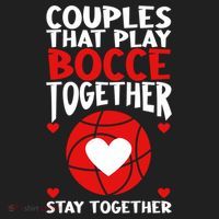 Couples That Play Bocce Together Bocce Ball Cool Gift Golf Towel thumb 3