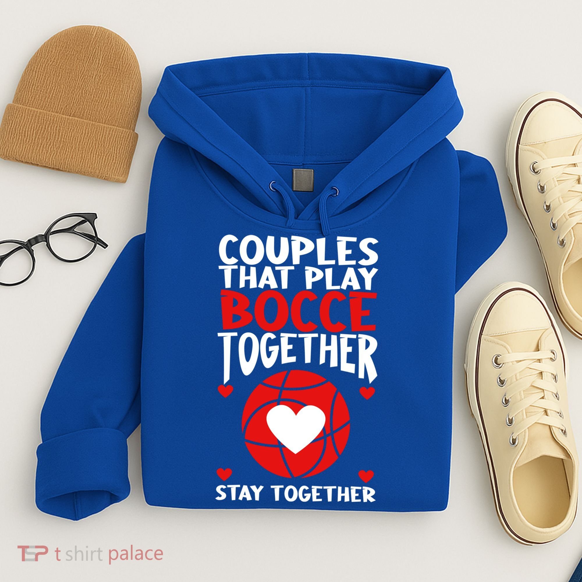 Couples That Play Bocce Together Bocce Ball Cool Gift Hoodie