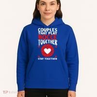 Couples That Play Bocce Together Bocce Ball Cool Gift Hoodie thumb 5