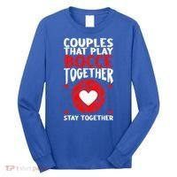 Couples That Play Bocce Together Bocce Ball Cool Gift Long Sleeve Shirt thumb 0