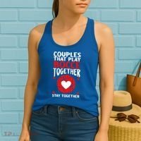 Couples That Play Bocce Together Bocce Ball Cool Gift Women's Tank Top thumb 2