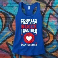Couples That Play Bocce Together Bocce Ball Cool Gift Women's Tank Top thumb 3
