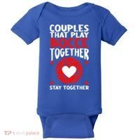Couples That Play Bocce Together Bocce Ball Cool Gift Baby Bodysuit thumb 0