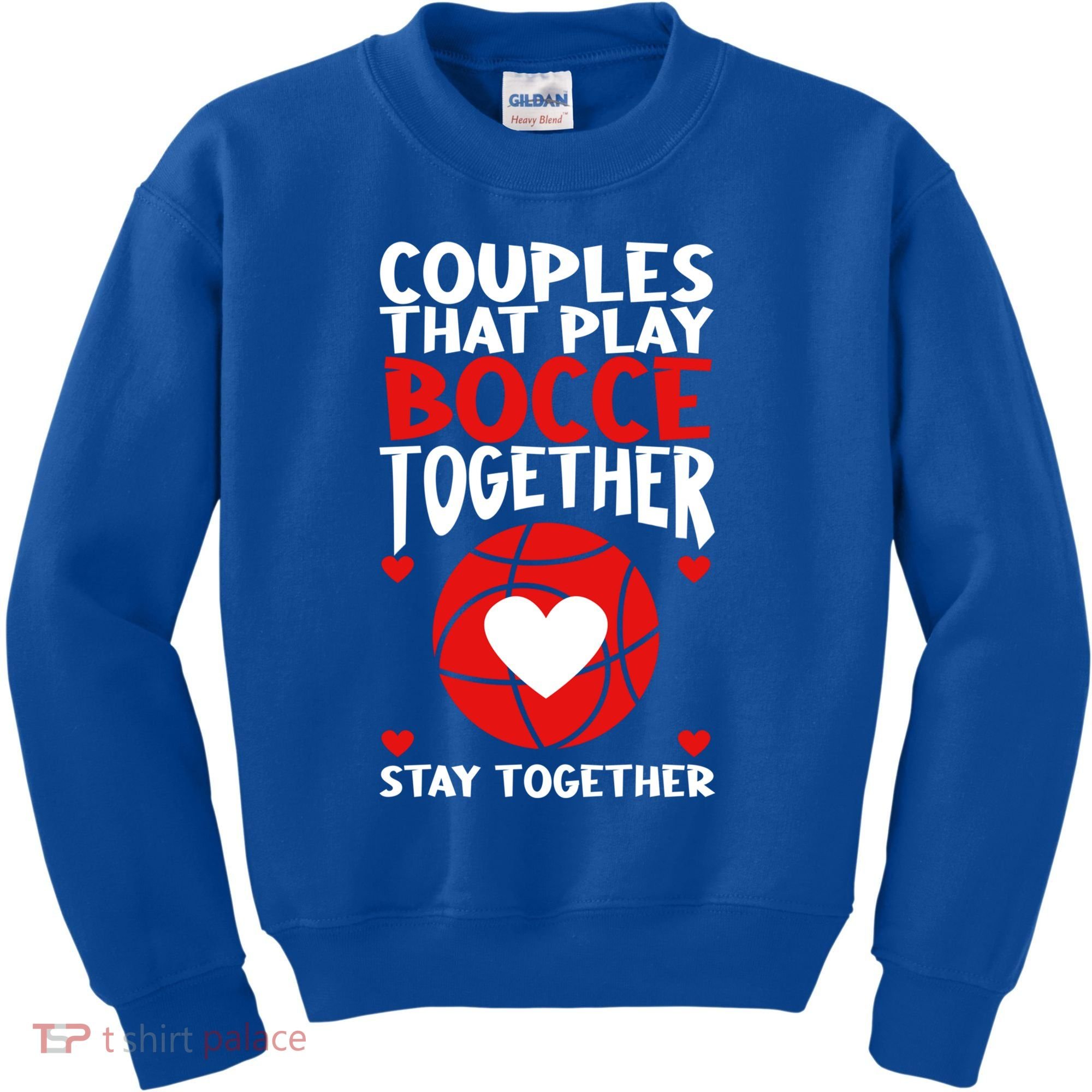 Couples That Play Bocce Together Bocce Ball Cool Gift Kids Sweatshirt