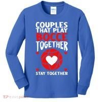 Couples That Play Bocce Together Bocce Ball Cool Gift Kids Long Sleeve Shirt thumb 0