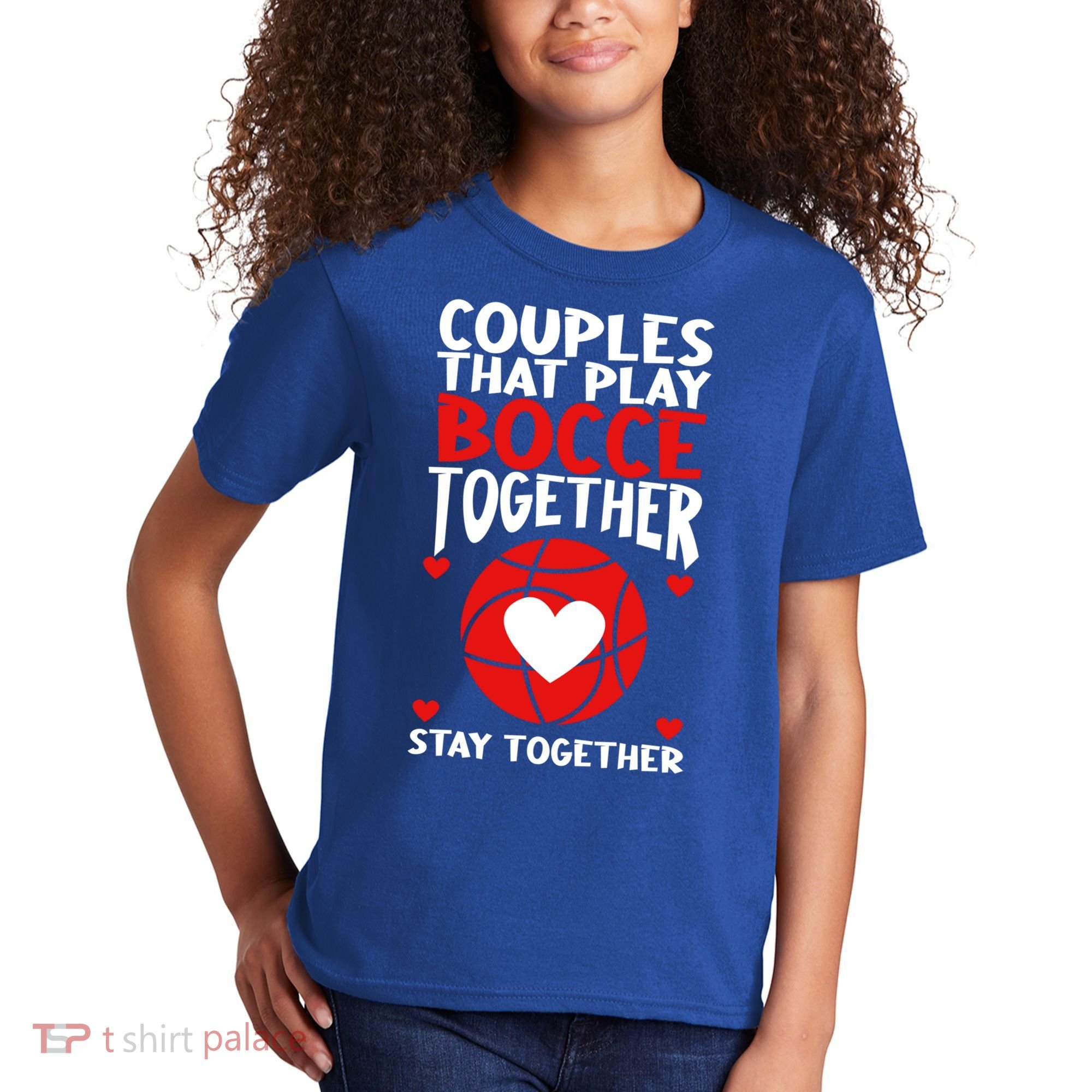 Couples That Play Bocce Together Bocce Ball Cool Gift Kids T-Shirt