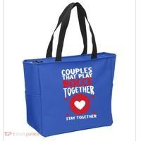 Couples That Play Bocce Together Bocce Ball Cool Gift Tote Bag thumb 2