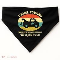 Camel Towing Retro Adult Humor USA-Made Doggie Bandana thumb 0