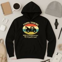 Camel Towing Retro Adult Humor Hoodie thumb 3