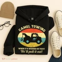 Camel Towing Retro Adult Humor Hoodie thumb 4