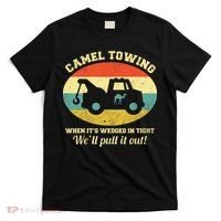 Camel Towing Retro Adult Humor T-Shirt thumb 0