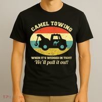 Camel Towing Retro Adult Humor T-Shirt thumb 3