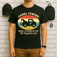 Camel Towing Retro Adult Humor T-Shirt thumb 6