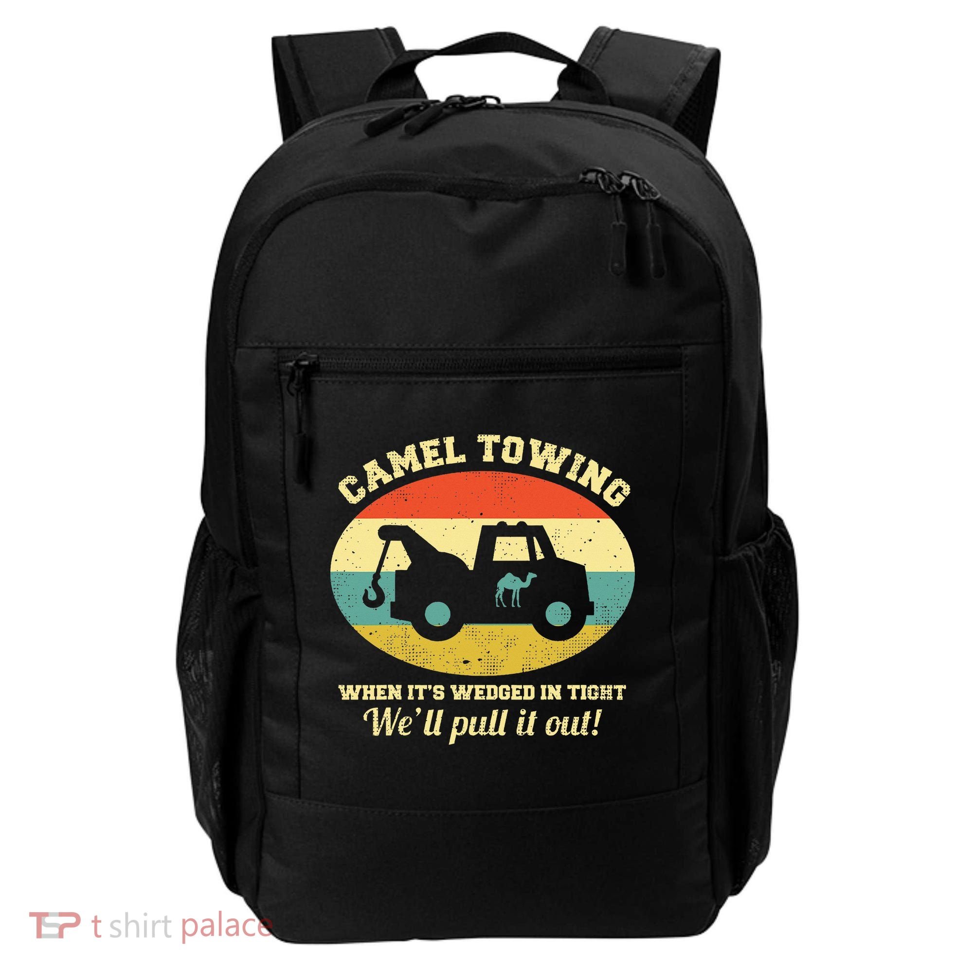 Camel Towing Retro Adult Humor Backpack