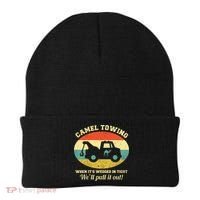 Camel Towing Retro Adult Humor Beanie thumb 0