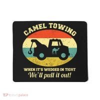 Camel Towing Retro Adult Humor Mousepad thumb 0