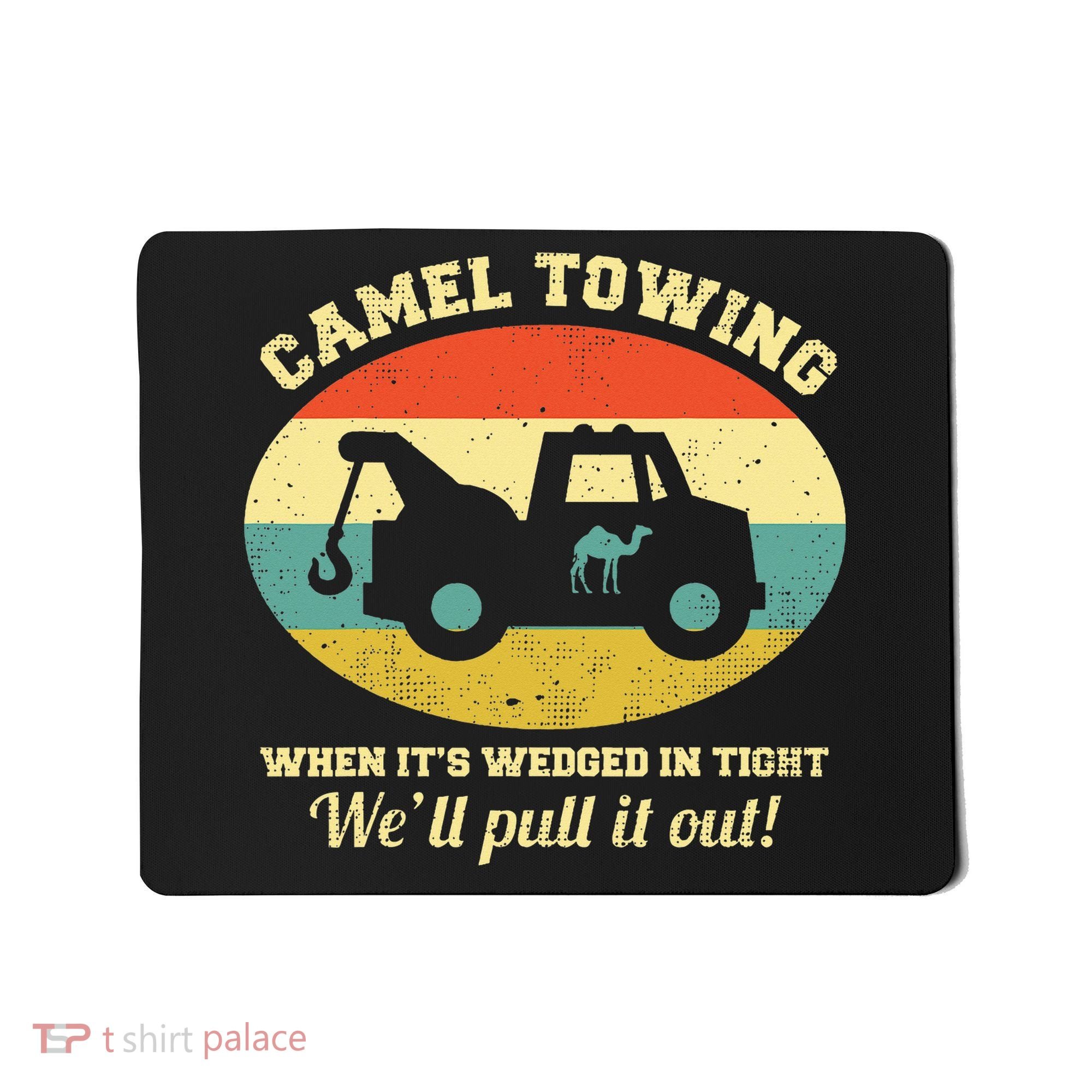 Camel Towing Retro Adult Humor Mousepad