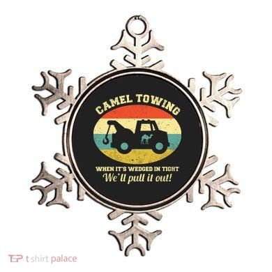 Camel Towing Retro Adult Humor Ornament