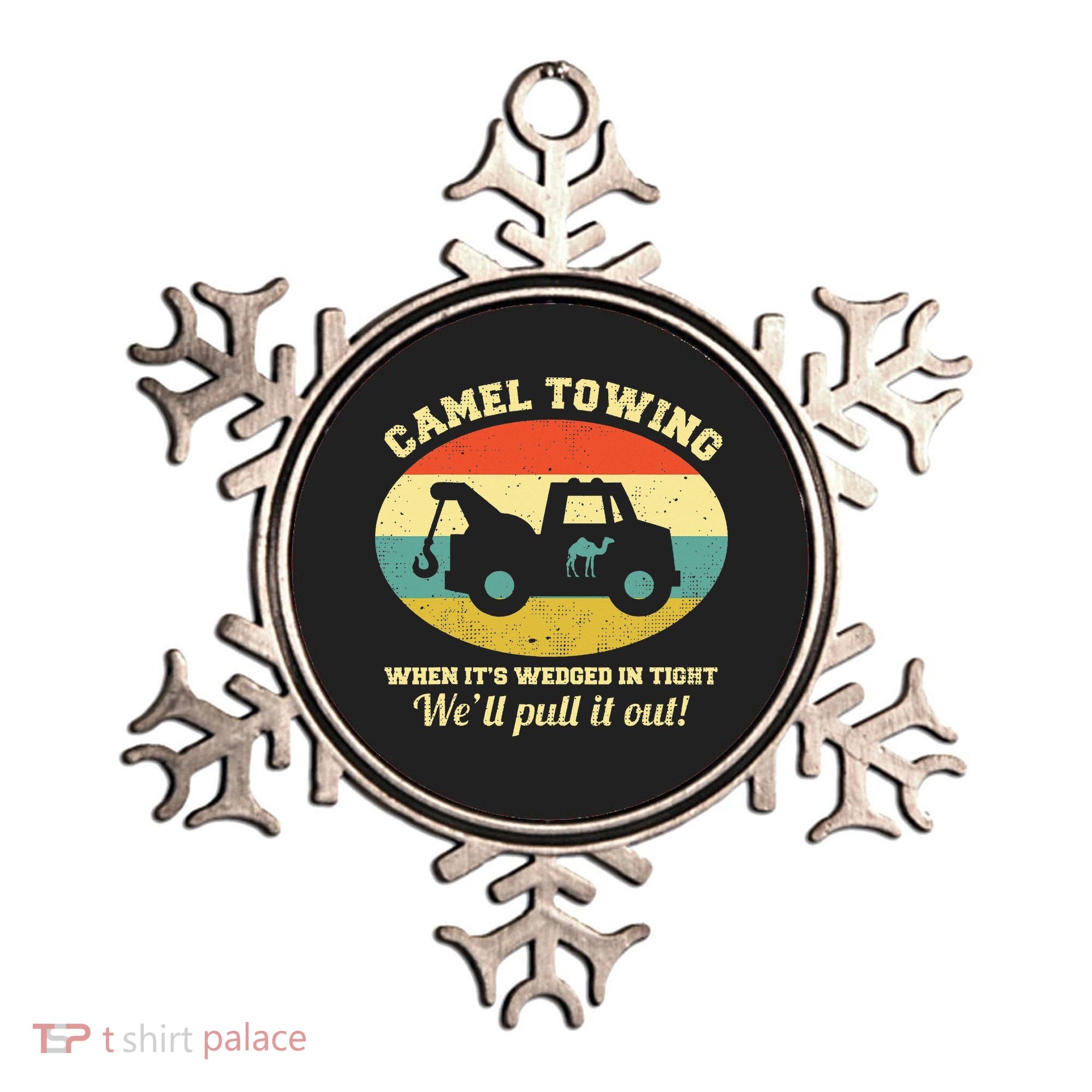 Camel Towing Retro Adult Humor Ornament
