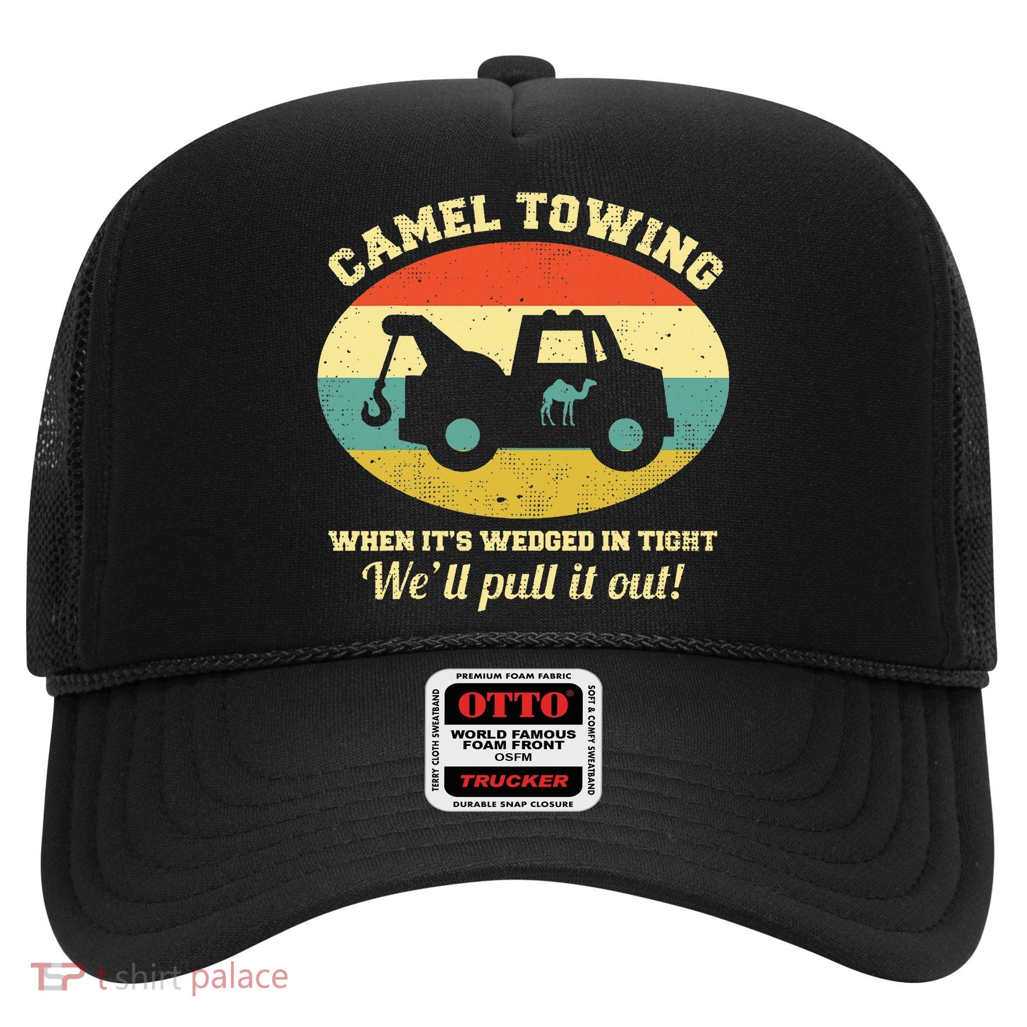 Camel Towing Retro Adult Humor Hat