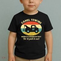 Camel Towing Retro Adult Humor Toddler T-Shirt thumb 2