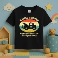 Camel Towing Retro Adult Humor Toddler T-Shirt thumb 3