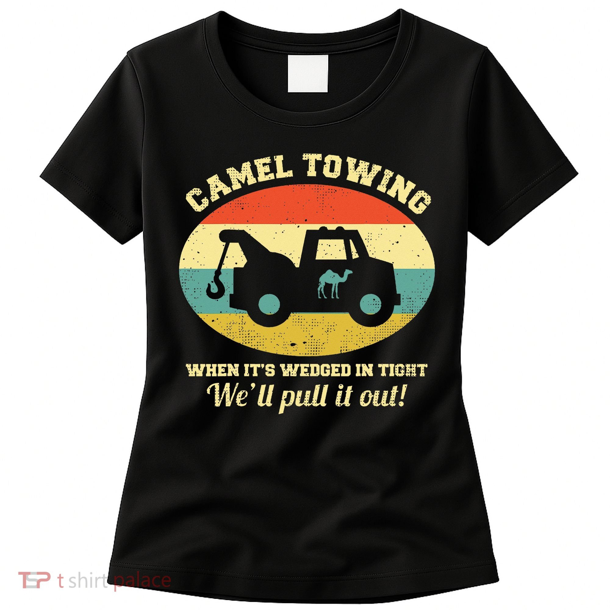 Camel Towing Retro Adult Humor Women's T-Shirt