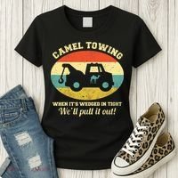 Camel Towing Retro Adult Humor Women's T-Shirt thumb 3