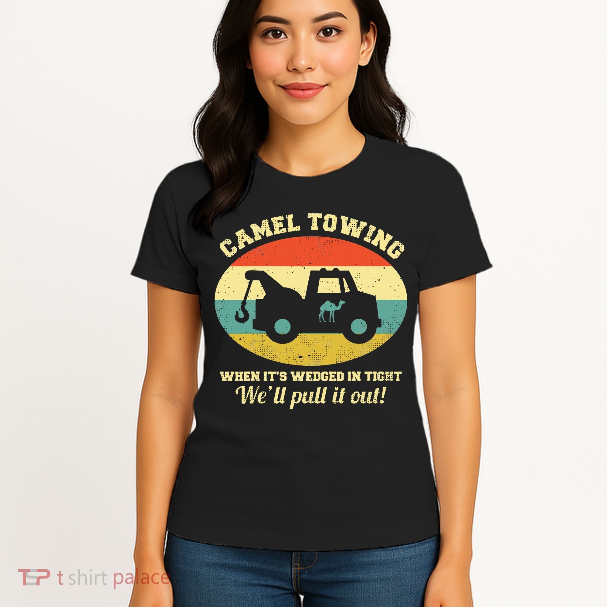Camel Towing Retro Adult Humor Women's T-Shirt