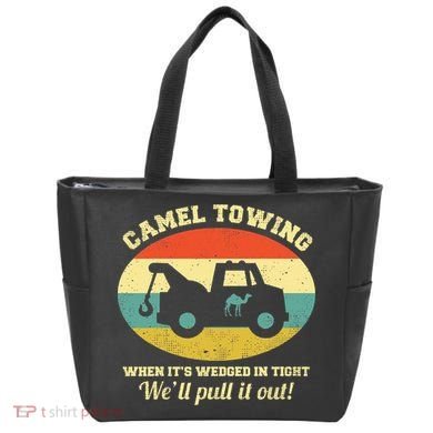 Camel Towing Retro Adult Humor Tote Bag