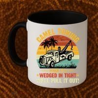 Camel Towing Retro Adult Humor Saying Funny Halloween Gift Coffee Mug thumb 2