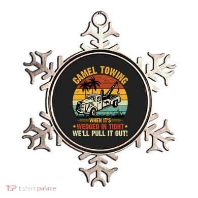 Camel Towing Retro Adult Humor Saying Funny Halloween Gift Ornament