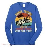 Camel Towing Retro Adult Humor Saying Funny Halloween Gift Long Sleeve Shirt thumb 0
