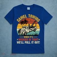 Camel Towing Retro Adult Humor Saying Funny Halloween Gift T-Shirt thumb 5