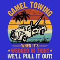 Camel Towing Retro Adult Humor Saying Funny Halloween Gift Polo thumb 2